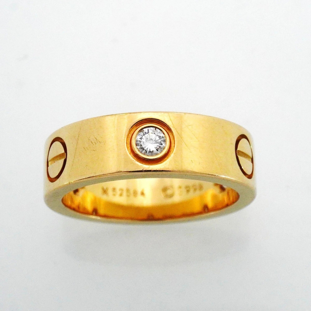 CARTIER Authentic 18k Gold Diamond Love Ring - Picture 2 of 9